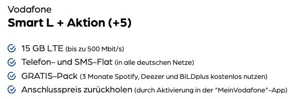 Apple Watch 6 44mm + Airpods Pro für 4,95€ mit Vodafone Allnet Flat inkl. 15GB LTE für 34,99€ mtl.