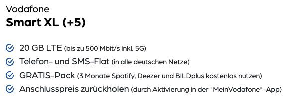 Apple iPhone 12 128GB für 89,95€ + Vodafone Flat mit 20GB (mit 5G) LTE für 44,99€ mtl. + Powerbank gratis