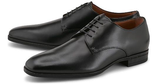 BOSS Derby Schnürer Kensington aus Leder in Schwarz für 107,64€ (statt 167€)