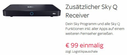 Zweiter Sky Q Receiver für 111,90€ (statt sonst 181€)   auch Bestandskunden