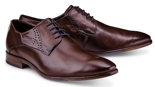 Daniel Hechter Business Herren Leder Schuhe in Braun für 43,98€ (statt 68€)