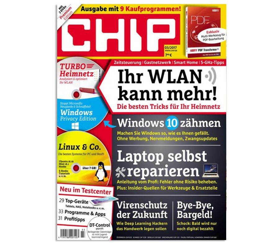 12 Ausgaben Chip Plus für direkt reduzierte 29,90€ (statt 93€)