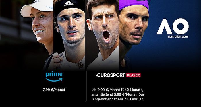 Amazon Eurosport Player für 2 Monate für 0,99€ mtl (statt 12€)   nur für Prime