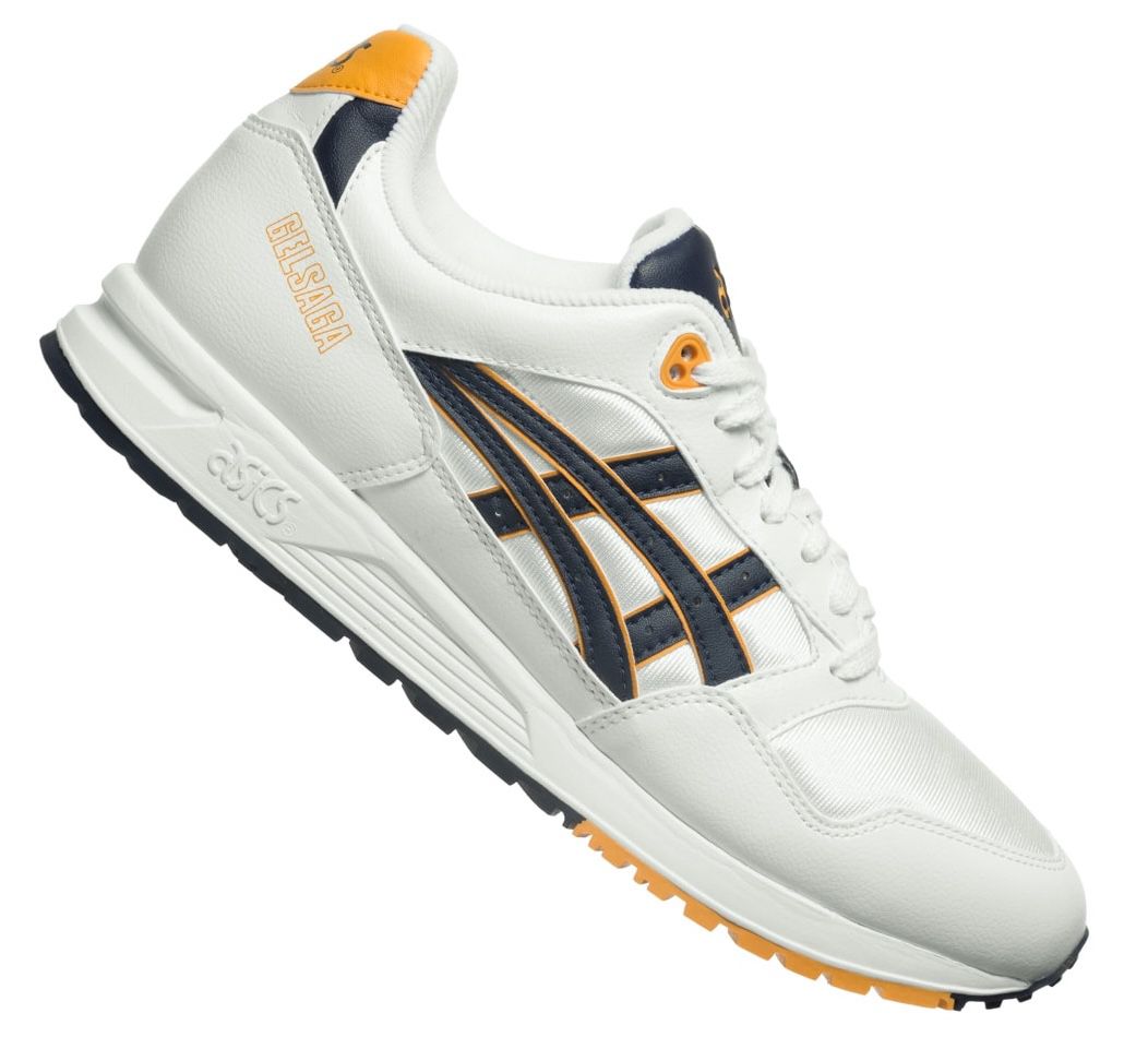 Asics Tiger GEL SAGA Sneaker in Weiß/Silber für 48,94€ (statt 62€)   37 bis 45