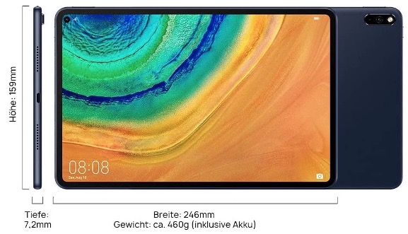 Huawei MatePad Pro Tablet mit 10,8, 128GB und WiFi für 344,99€ (statt 405€)