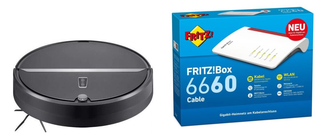 Vodafone Red Internet & Phone 1000 Cable + Fritzbox 6660 + Roborock E4 für 39,99€ mtl.