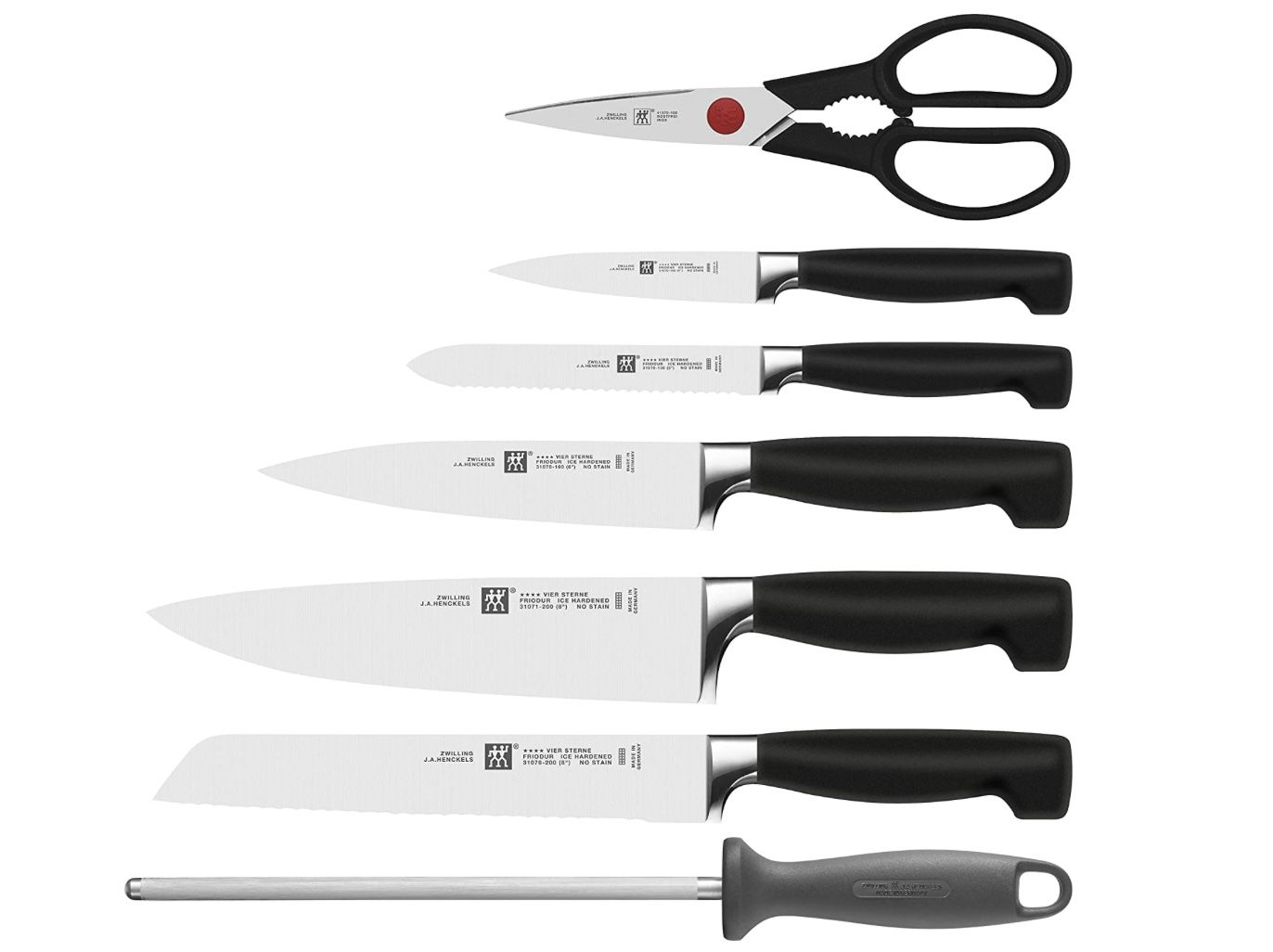 Zwilling Vier Sterne Messerblock 8 teilig für 139,73€ (statt 175€)