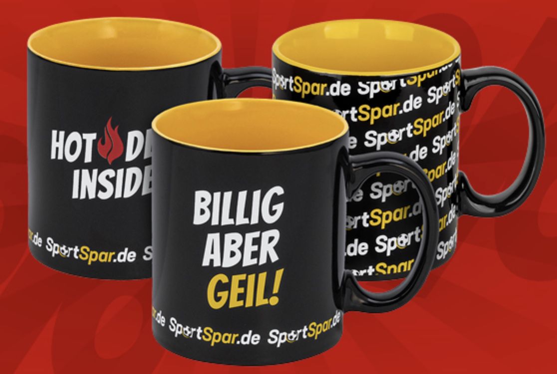 Sportspar Jumbo Tasse mit 0,55 Liter für nur 0,33€ zzgl. VSK