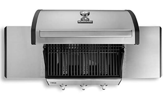 🔥 Burnhard Fred 3 Brenner Gasgrill für 351,75€ (statt 519€) + Gusseisen Grillroste