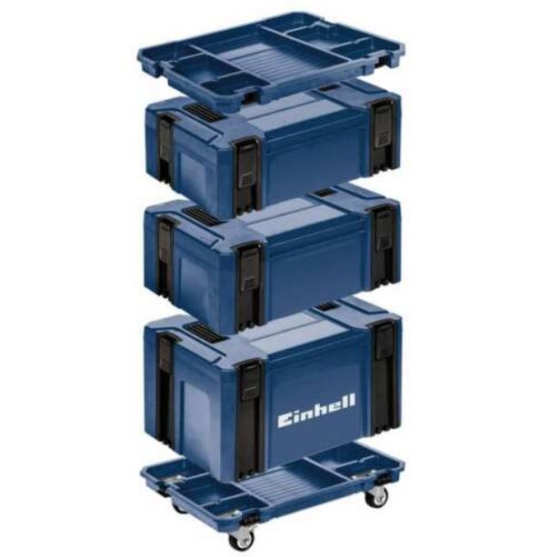 Einhell Systemkoffer Set 5 tlg. mit Rollbrett für 99,95€ (statt 140€)