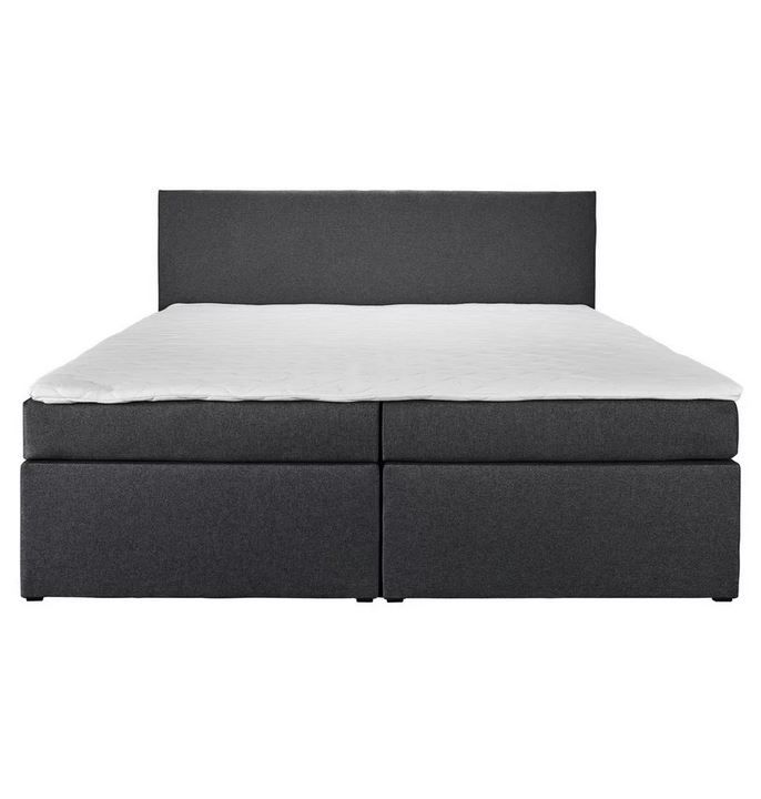 Bessagi Lucy 2 graues Boxspringbett ca. 180x 200cm inkl. Topper für 584€ (statt 699€)
