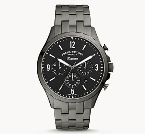 Fossil Forrester matter Edelstahl Herren Chronograph für 94€ (statt 189€)