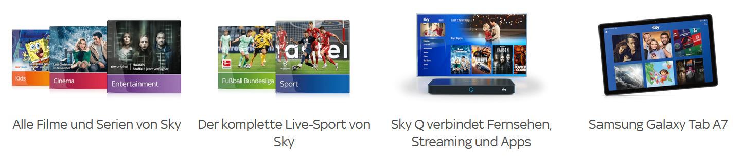 Sky Winter Sale: Alles von Sky für 45€ mtl. + gratis Samsung Galaxy Tab A7 (Wert 190€)