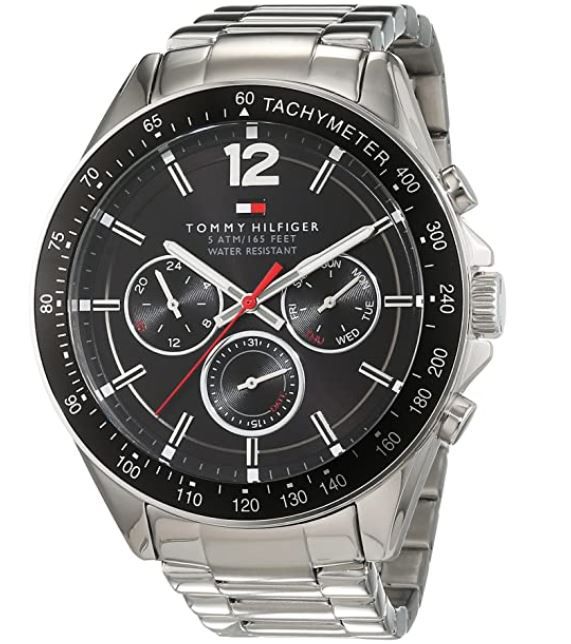 Tommy Hilfiger Luke Herren Edelstahl Uhr für 92,90€ (statt 122€)