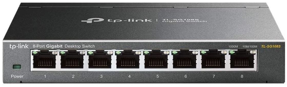 TP Link 8 Port Gigabit Switch (TL SG108S) für 19,27€ (statt 31€)