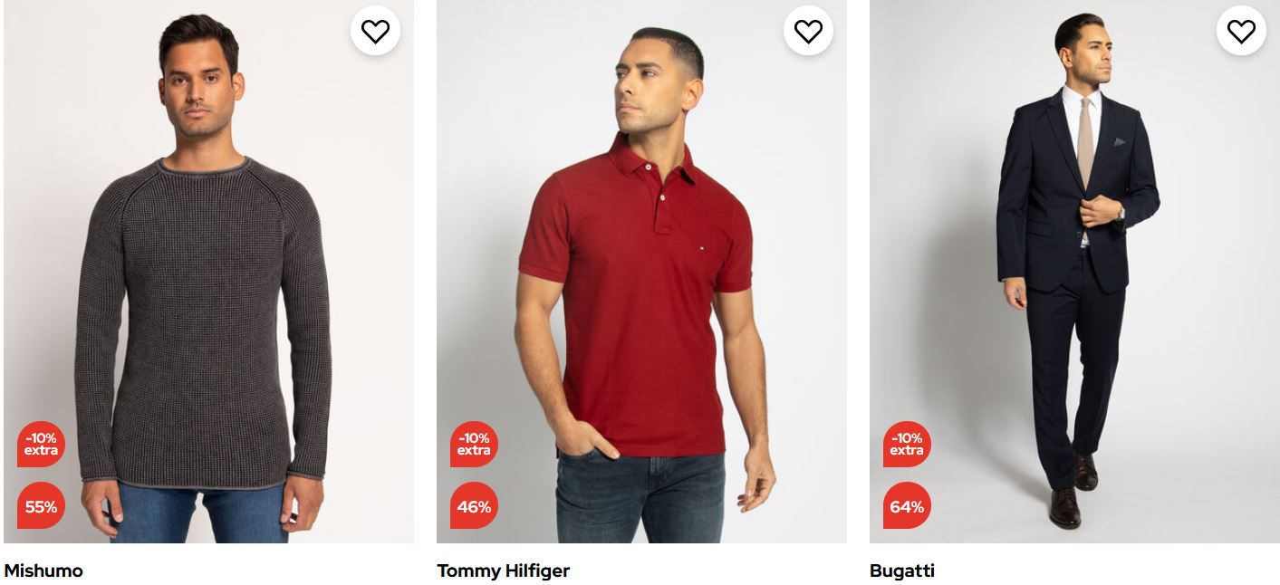 Dress for Less bis 80% Rabatt  + 15% Rabatt + VSK frei z.B. Tommy Hilfiger Poloshirts für 37€ (statt 49€)