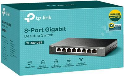 TP Link 8 Port Gigabit Switch (TL SG108S) für 18€ (statt 26€)