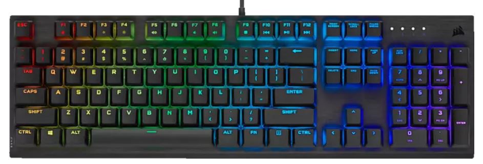 Corsair K60 RGB PRO Low Profile Mechanische Gaming Tastatur für 62,98€ (statt 74€)