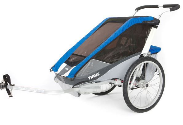 THULE Chariot Cougar 2 Blue Kinderfahrradanhänger für 364€ (statt 421€)