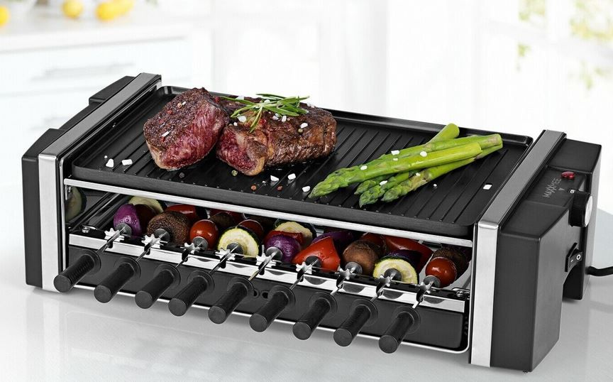 GOURMETmaxx Multi Raclette Dreh Grill 3in1 für 49,99€ (statt 65€)