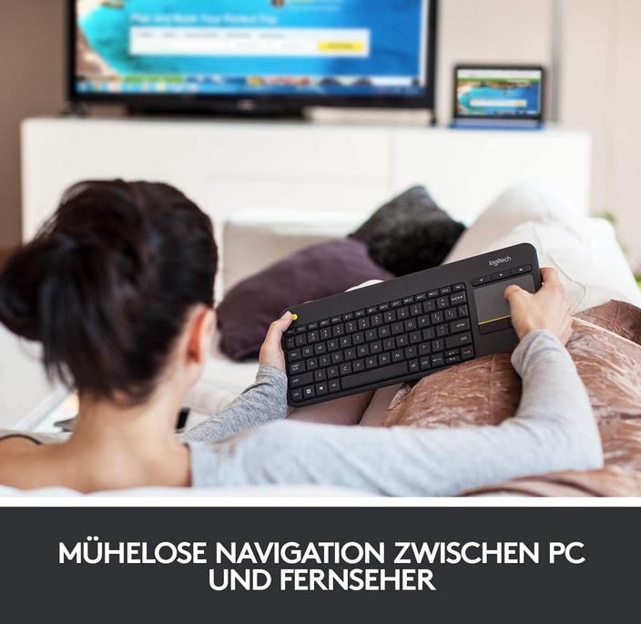 Logitech K400 Plus Wireless Touch Tastatur für 29,50€ (statt 37€)   Prime