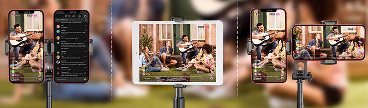 Mpow 4in1 Selfie Stick mit 2 Adaptern für Smartphones für 15,99€ (statt 24€)   Prime