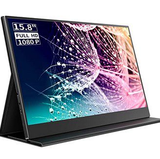 Gichat 15.8 Zoll portabler IPS Monitor mit USB C & Mini HDMI für 119,99€ (statt 200€)