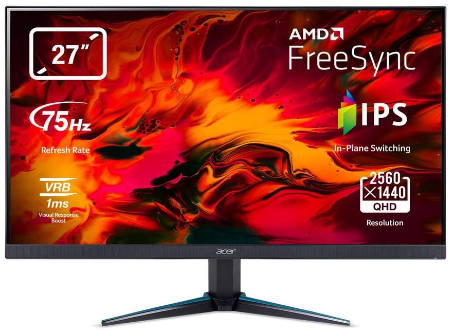 Acer Nitro VG270Ubmiipx 27 Zoll WQHD Gamer Monitor für 193,34€ (statt 214€)