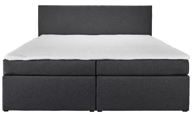 Bessagi Lucy 2 graues Boxspringbett ca. 180x 200cm inkl. Topper für 449€ (statt 599€)