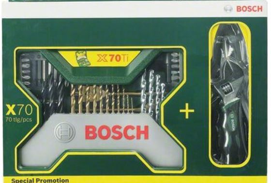 Bosch X Line Zubehörbox mit 70 Teilen inkl. Zangen für 25,90€ (statt 47€)