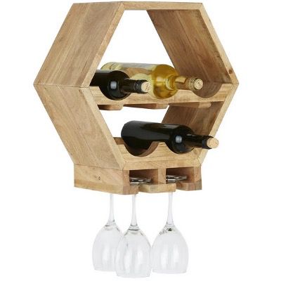 Modern Living Weinregal aus Akazie Massiv für 26,53€ (statt 38€)