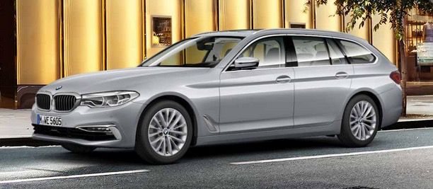 Privat & Gewerbe: BMW 530d Touring mit 265PS in Silber für 311,78€ brutto (EZ 6/2020)
