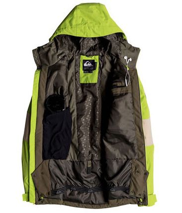 Quiksilver Sycamore Herren Skijacke in Grün für 66,70€ (statt 142€)