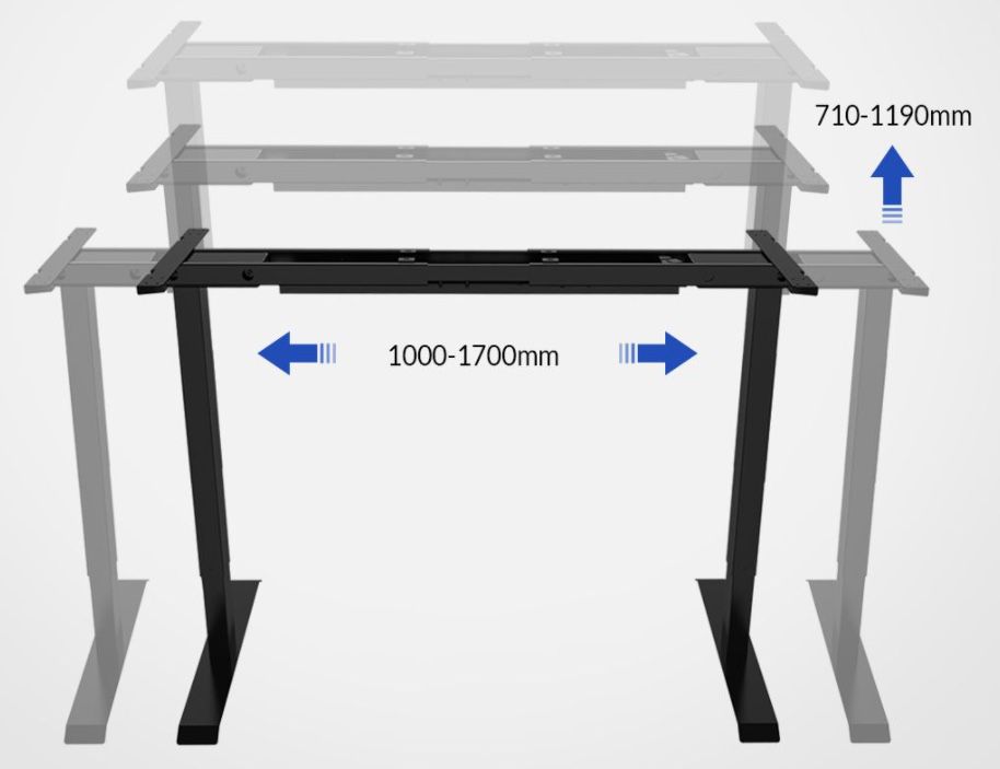 FlexiSpot ED2 elektrisch höhenverstellbares Tischgestell inkl. Anti Kollisionssystem für 259,99€ (statt 340€)