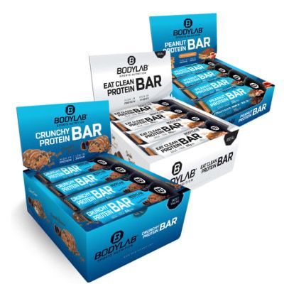 12x Peanut Protein Bar Peanut Caramel + 12x Crunchy Protein Bar + 12x Eat Clean Protein Bar für 37,49€ (satt 59€)