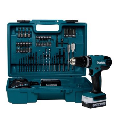 Makita Akku Schlagbohrschrauber HP457DWE10 im Transportkoffer mit Zubehör für 158,68€ (statt 190€)