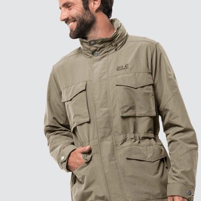 Jack Wolfskin M Freemont Herren Fieldjacket in Sand Dune für 102,90€ (statt 145€)