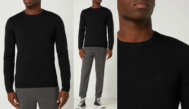 BOSS Athleisurewear Pullover Raio aus reiner Schurwolle in einigen Farben für 74,99€ (statt 120€)