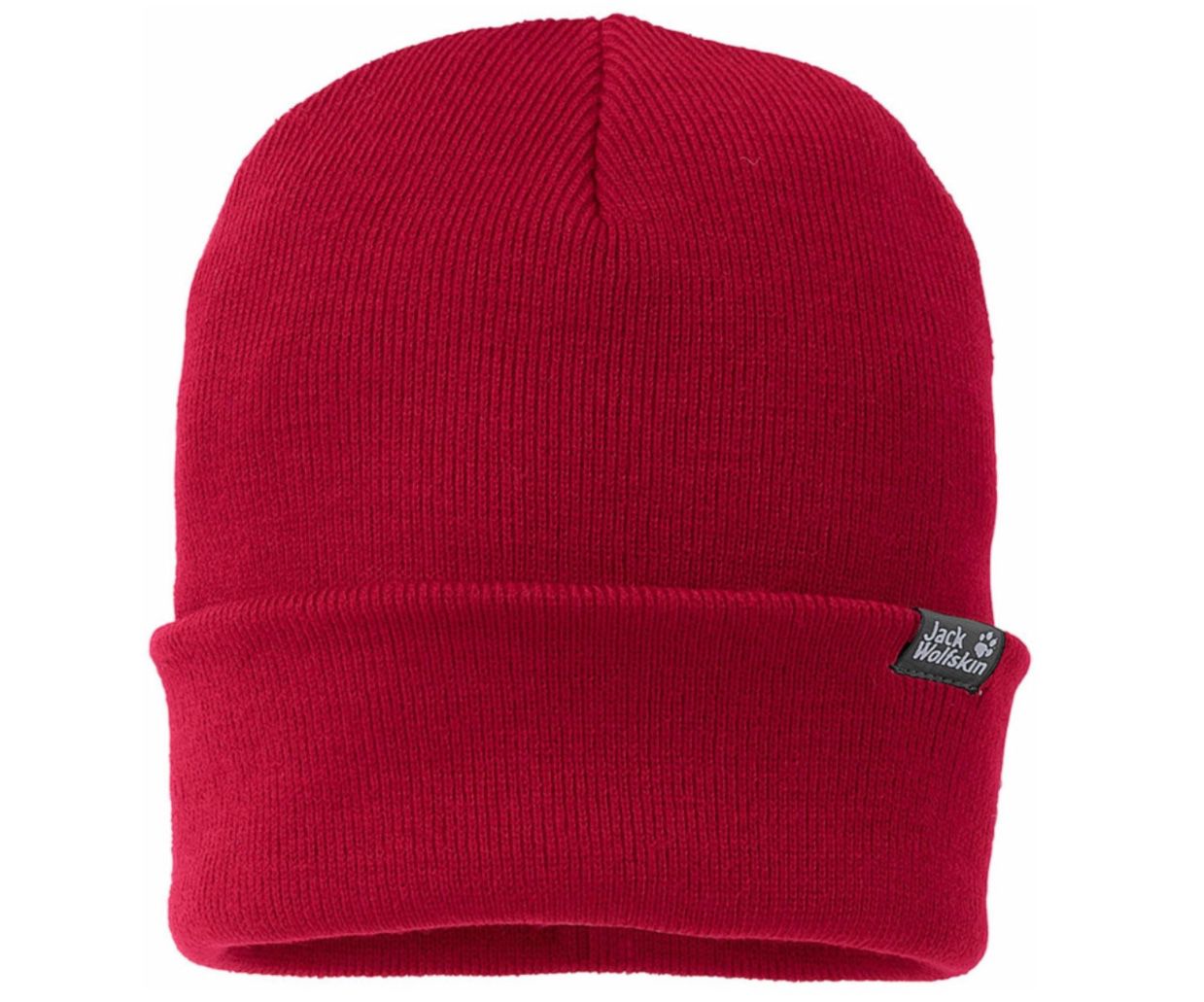 Jack Wolfskin Rib Hat Feinstrickmütze in Rot für 12,90€ (statt 16€)