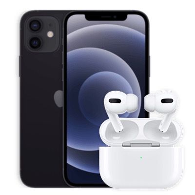 Apple iPhone 12 64GB mit AirPods Pro für 1€ + o2 Allnet Flat mit 120GB LTE/5G (!) für 62,99€ mtl.