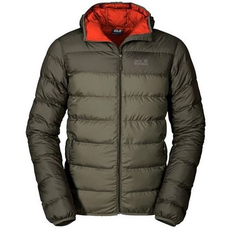 Jack Wolfskin Helium Herren Daunenjacke in Olivgrün für 87,90€ (statt 103€)