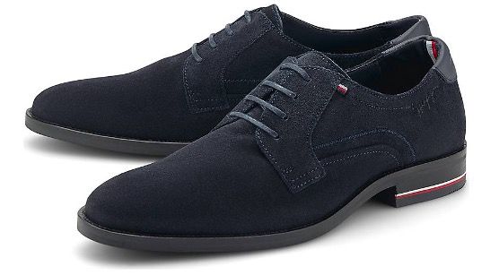 Tommy Hilfiger Halbschuhe Signature als Schnürer in Blau für 72,75€ (statt 125€)