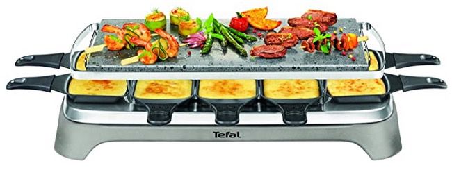 Tefal PR457B Pierrade Raclette mit 1350 Watt und Steinplatte für 61,26€ (statt 76€)