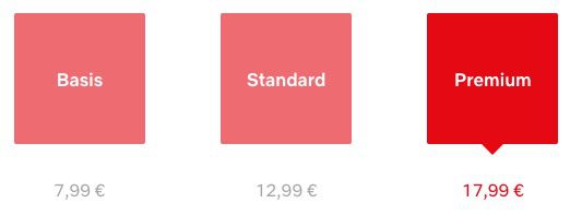 Netflix erhöht wieder die Preise   z.B. Premium von 15,99€ auf 17,99€ mtl.