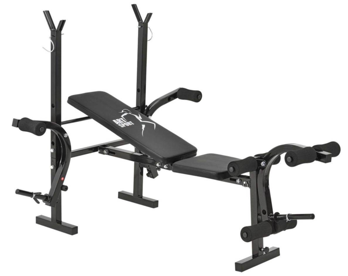 ArtSport ProfiGym 1000 Hantelbank mit Langhantelablage, Beincurler & Butterfly für 75,99€ (statt 90€)