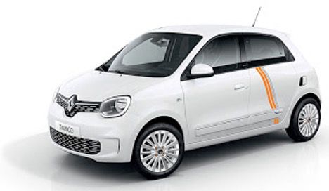 Gewerbe: Renault Twingo Electric Vibes inkl. Batterie mit 82PS in Weiß für 57€   LF 0,33