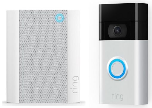 Ring Video Doorbell Türklingel (2. Gen) mit Bewegungssensor + Ring Chime 2 Klingelsystem für 90€ (statt 139€)