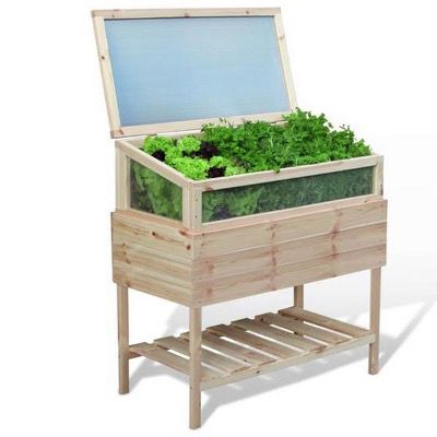 Hochbeet mit Anzuchtkasten und Deckelverglasung 100x97x50cm für 49,99€ (statt 70€)   bei Marktabholung