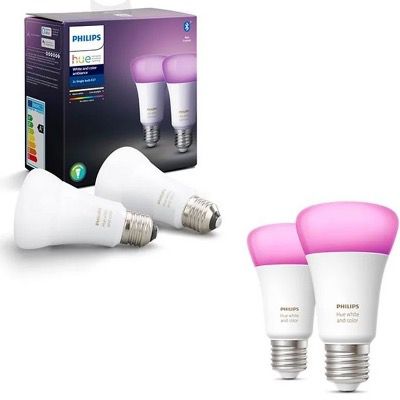 4x Philips Hue White & Color Ambiance E27 Bluetooth Lampen für 89,99€ (statt 152€)