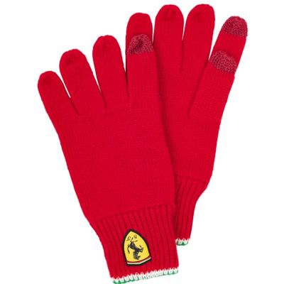 Scuderia Ferrari Touchscreens Strickhandschuhe für 6,65€ (statt 18€)